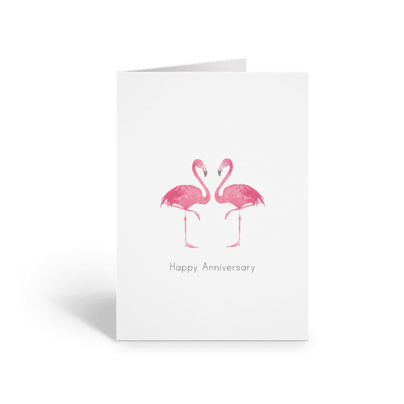 Flamingo Anniversary Card
