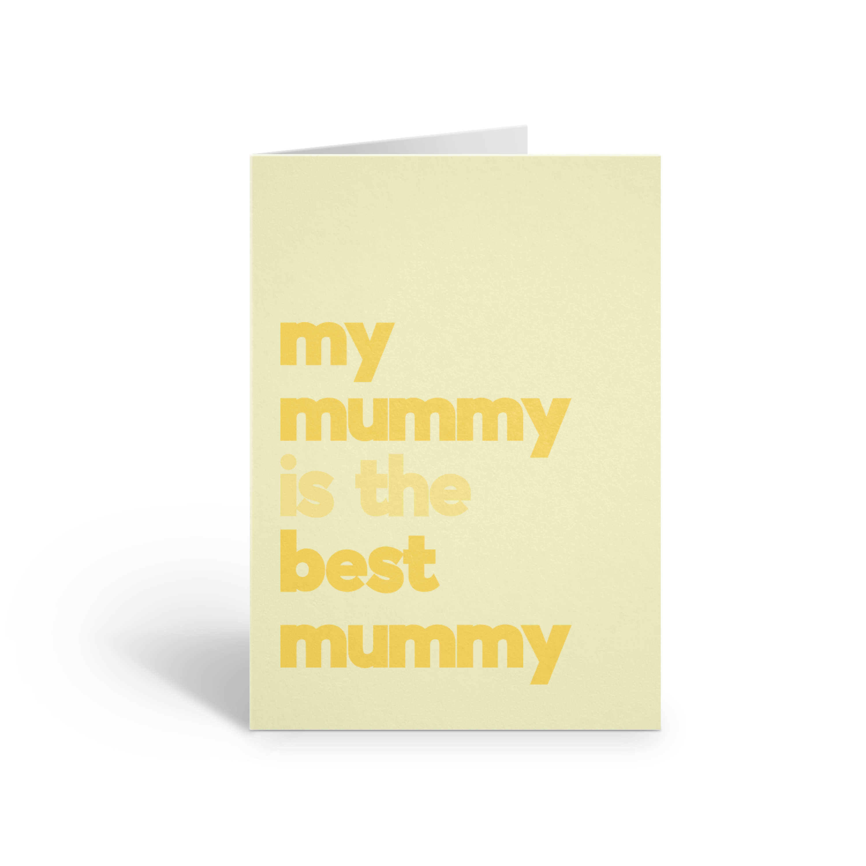 Best Mummy Card in Yellow