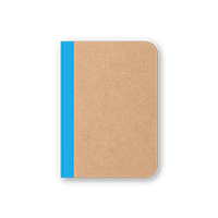 CMYK Notebook in Cyan