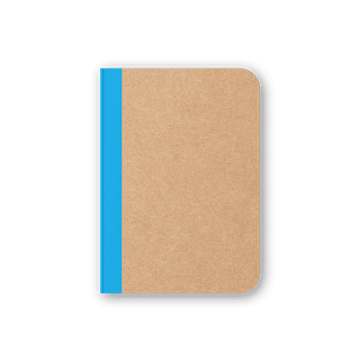 CMYK Notebook in Cyan